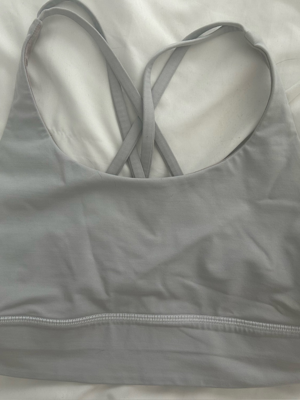 Lululemon Gray Strappy Sports Bra - Brand Unspecified - Medium